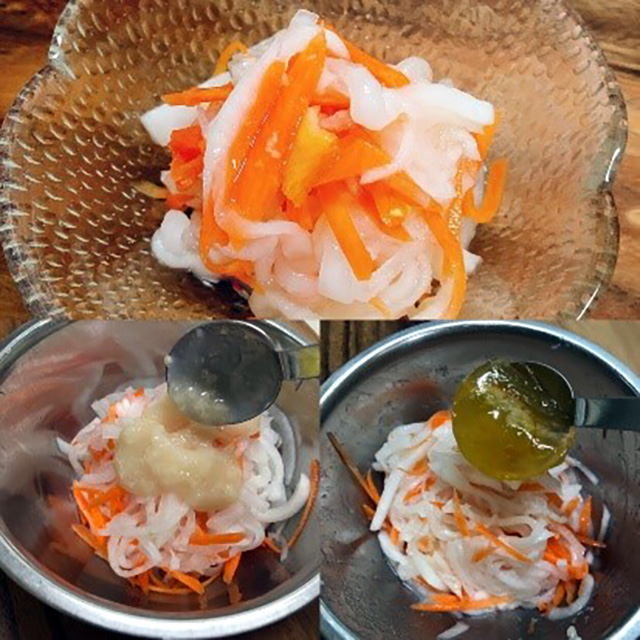 酢麹アレンジレシピ②：「大根と人参の酢麹紅白なます」