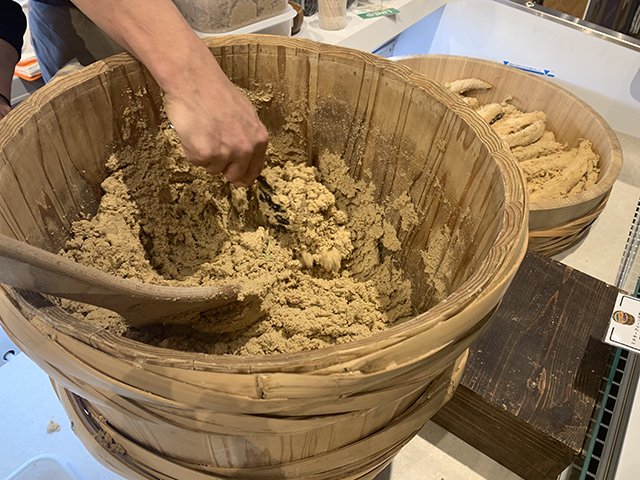 オープニングイベント会場での『菜香や』のぬか床