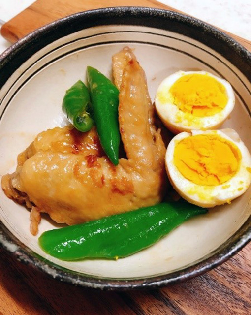 酢麹アレンジレシピ③：「手羽先の酢麹煮」