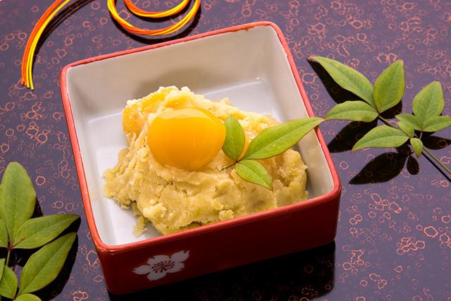 【置き換え発酵レシピ】米粉麹で作る、おせちのさつまいもきんとん