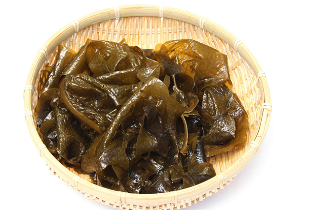 収穫したての生ワカメ