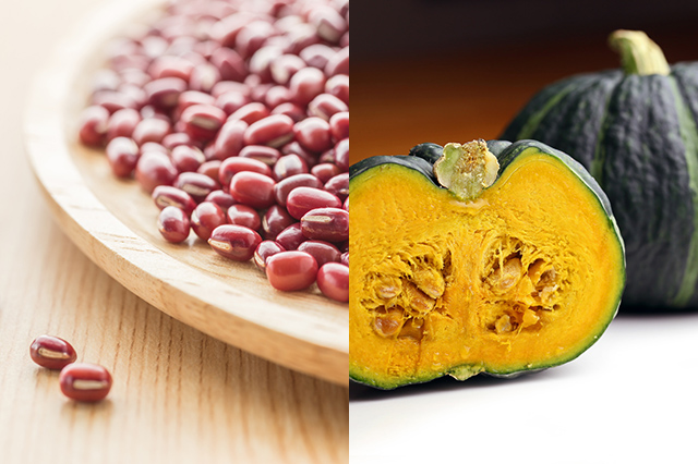 かぼちゃと小豆