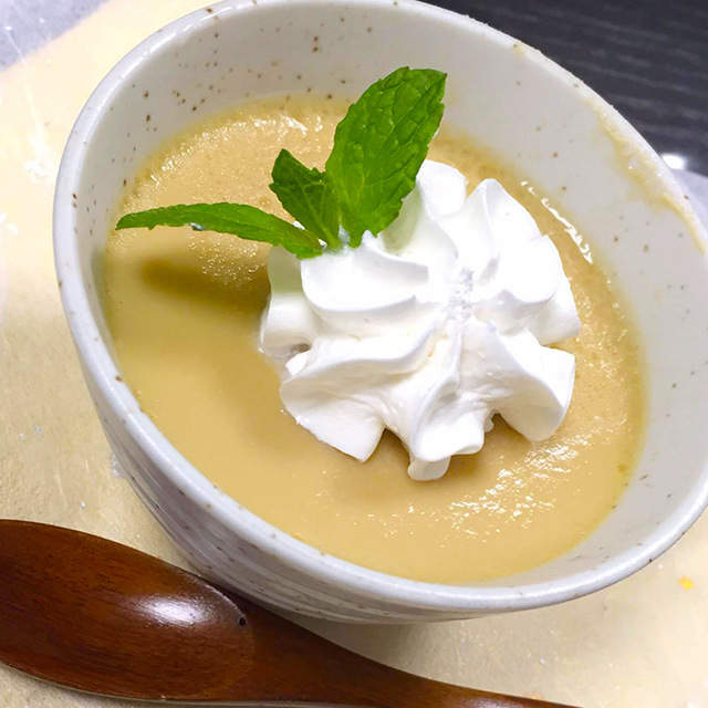 古代米甘糀を使ったババロア