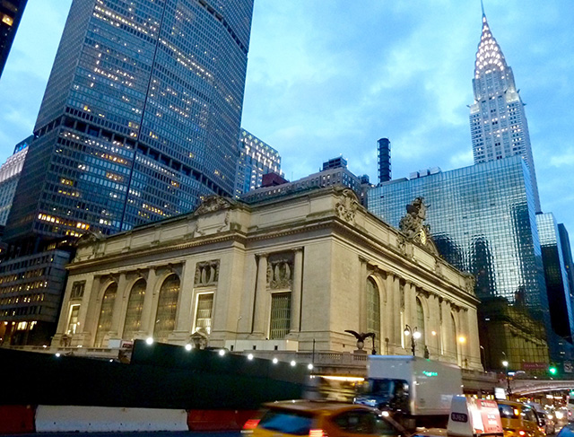 ニューヨーク、ミッドタウンのグランドセントラル駅周辺