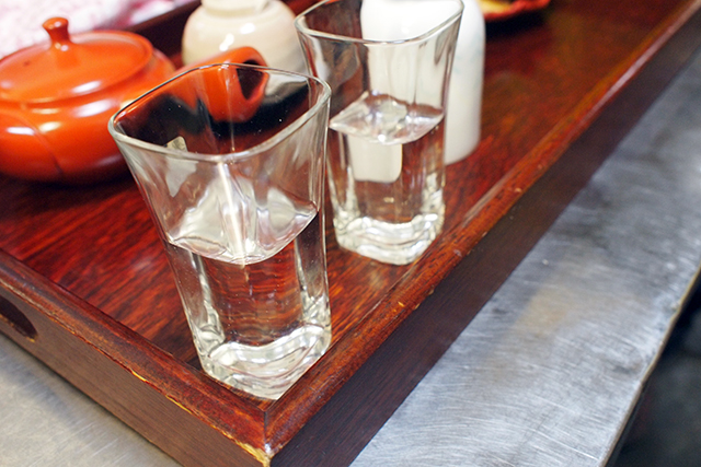 備長炭で浄水されたお水はとてもまろやかで柔らかい味