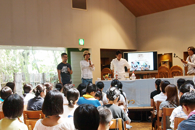 「シェフが作る新発酵メニュー開発LIVE」の模様