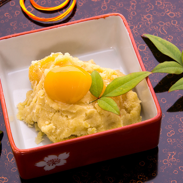 【置き換え発酵レシピ】米粉麹で作る、おせちのさつまいもきんとん