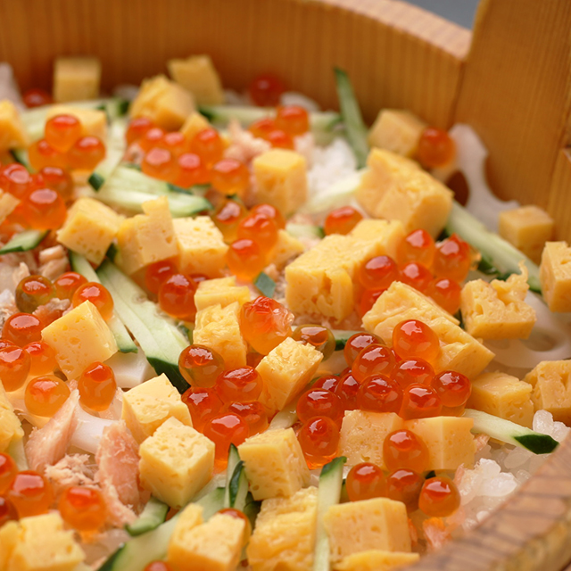 ちらし寿司　桶　アップ