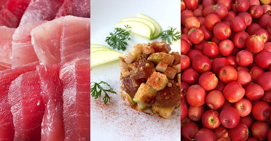 マグロとリンゴのタルタル