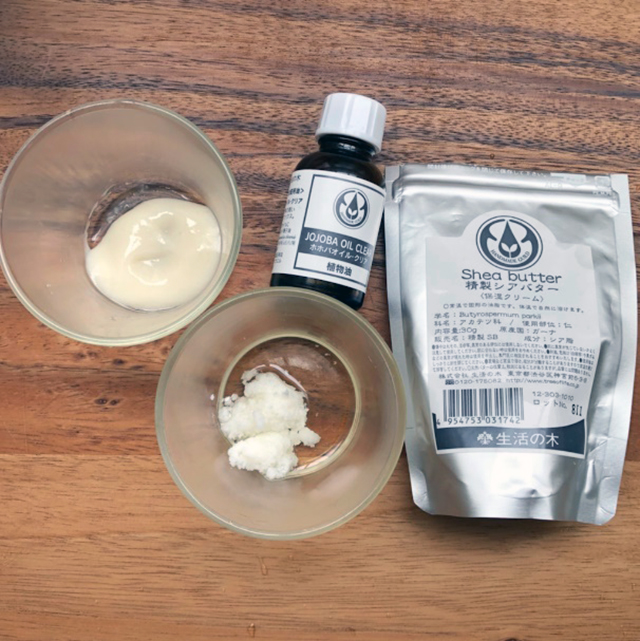 材料│「甘酒ハンドクリーム」レシピ