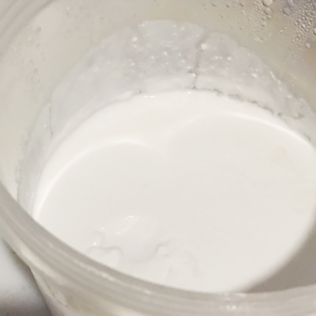 ヨーグルトメーカーを42℃に設定し、15時間発酵を