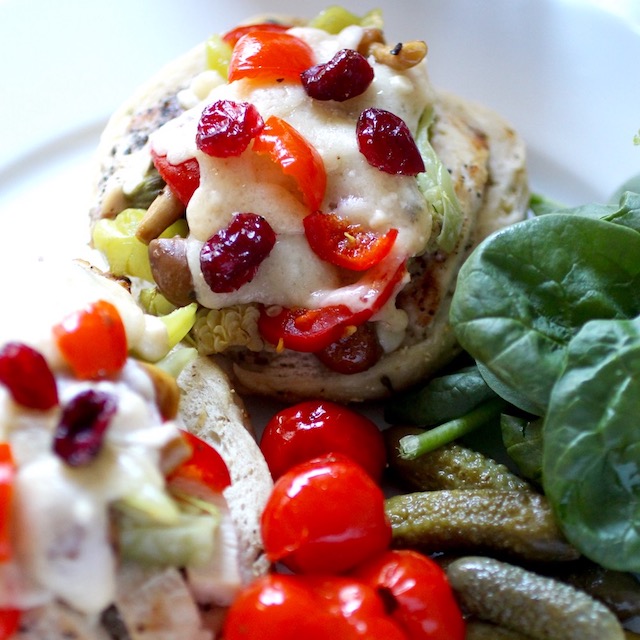 English Muffin with Turkey Melt