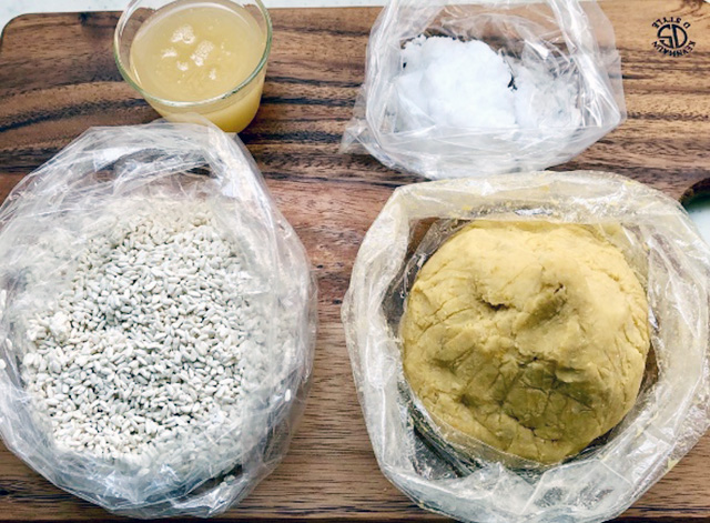 ビニール袋で作る！カンタン♪【ひよこ豆味噌】レシピの材料