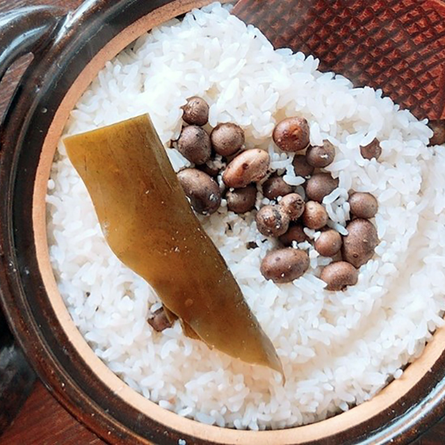 土鍋のむかごごはん